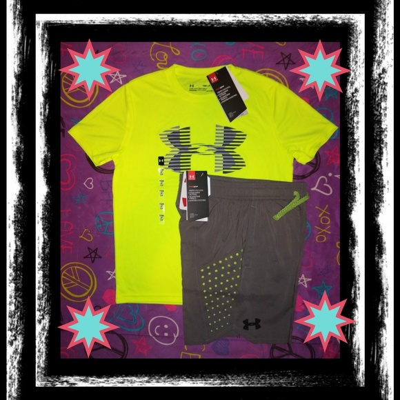 NEW~YOUTH SMALL BOYS UNDER ARMOUR OUTFIT - Picture 2 of 8